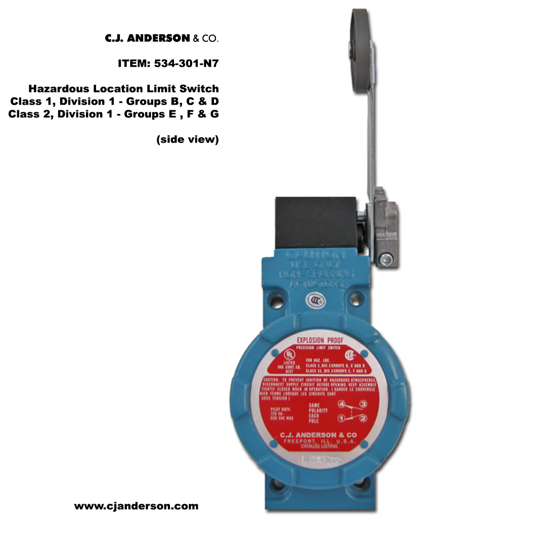 NEMA 7/9 Limit Switch - 1 Normally Open - 1 Normally Closed